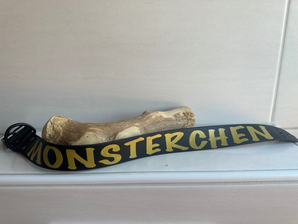 XXL Halsband "Monsterchen" in Schwarz